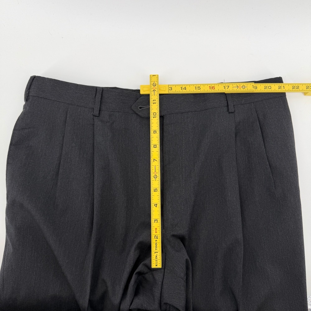 Jos A Bank Signature Collection Mens 44S 36W 100% Wool 2 Pc Suit Charcoal Gray - Picture 15 of 16